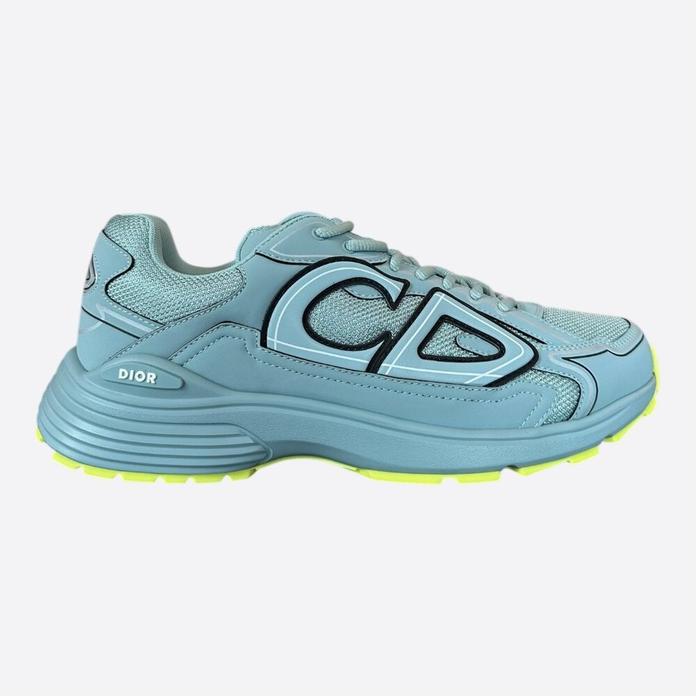 Dior Blue & Yellow B30 Sneakers - Picture 1 of 8
